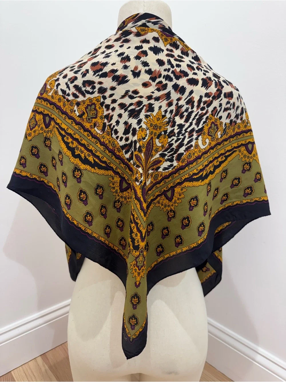 Echo animal print regal silk scarf classic